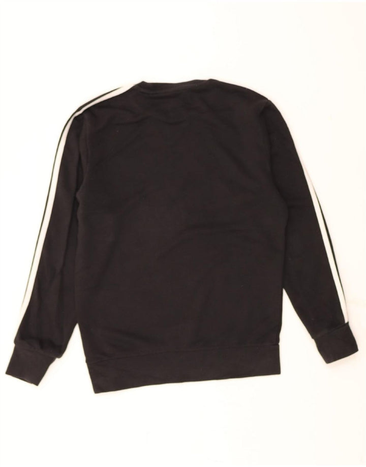 ADIDAS Mens Sweatshirt Jumper Small Black Cotton Vintage Adidas and Second-Hand Adidas from Messina Hembry 