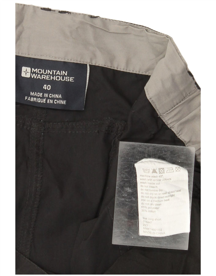 Mountain Warehouse Mens Cargo Shorts W40 XL Black Polyester