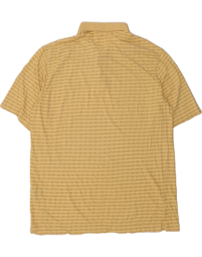 DOCKERS Mens Polo Shirt 2XL Yellow Striped Cotton Vintage Dockers and Second-Hand Dockers from Messina Hembry 