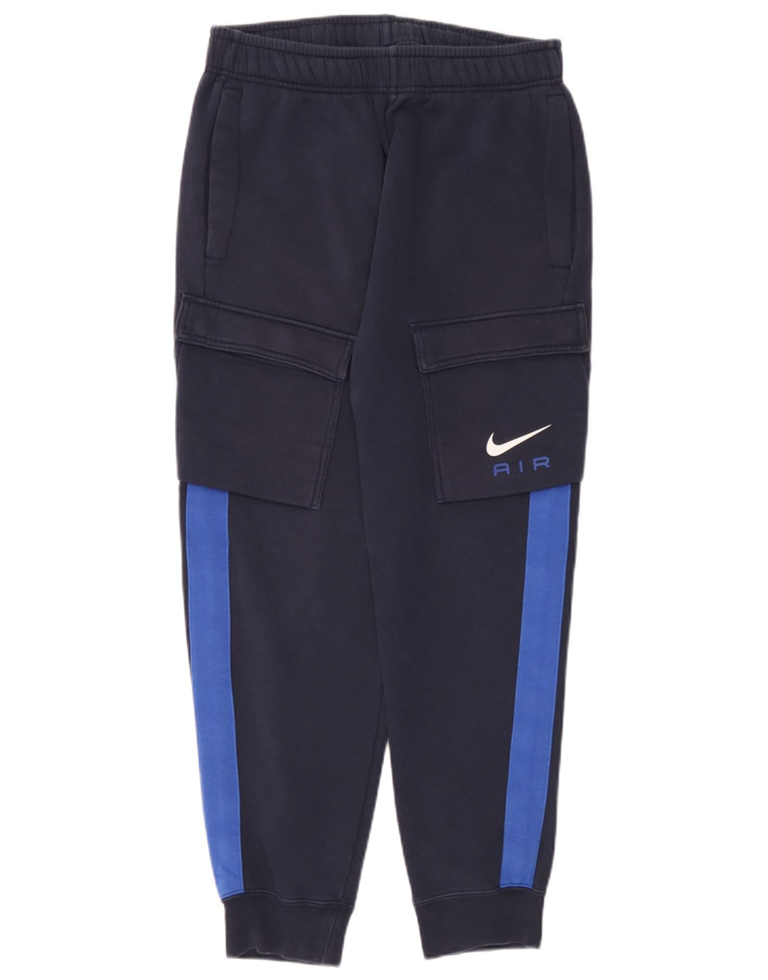 Nike Mens Graphic Tracksuit Trousers Joggers Medium Navy Blue Colourblock