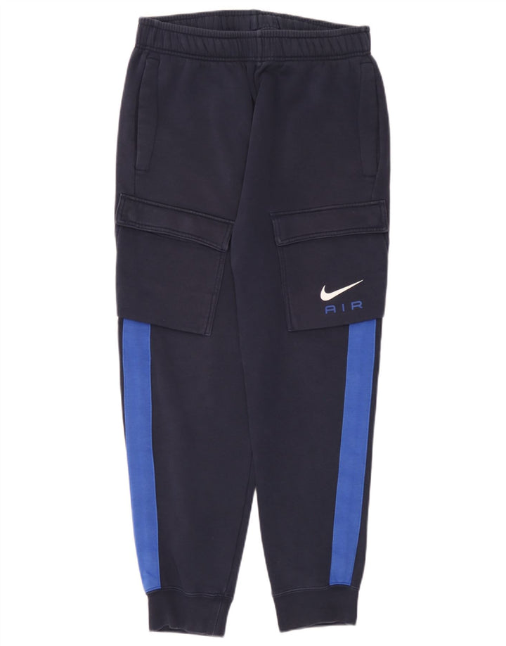 Nike Mens Graphic Tracksuit Trousers Joggers Medium Navy Blue Colourblock