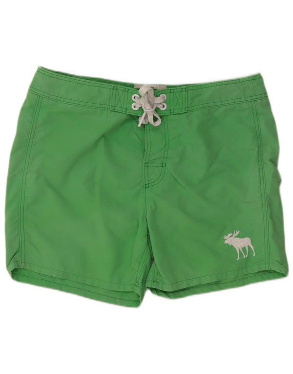 ABERCROMBIE & FITCH Mens Swimming Shorts XL Green Nylon