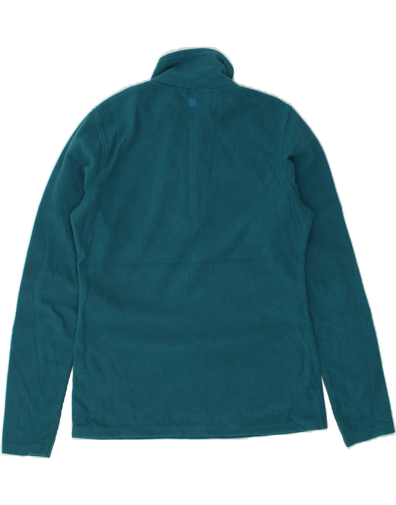 MOUNTAIN WAREHOUSE Womens Zip Neck Fleece Jumper UK 14 Medium Turquoise | Vintage Mountain Warehouse | Thrift | Second-Hand Mountain Warehouse | Used Clothing | Messina Hembry 