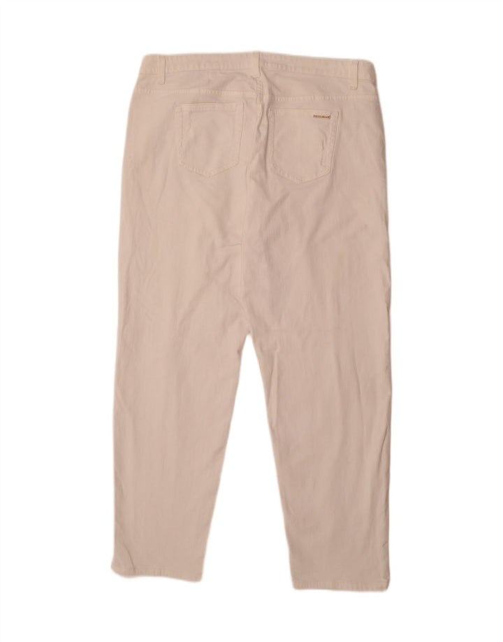 MICHAEL KORS Womens Dillon Straight Jeans US 14 XL W38 L31 White Vintage Michael Kors and Second-Hand Michael Kors from Messina Hembry 