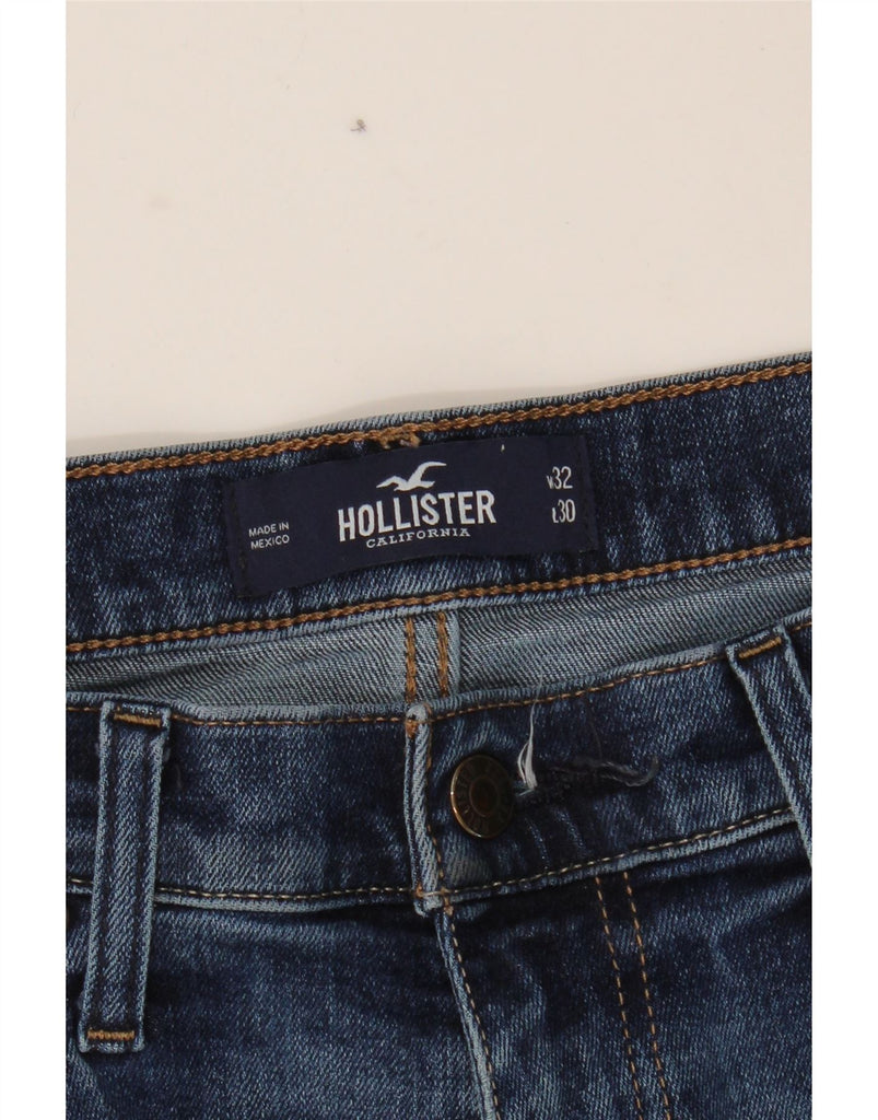 HOLLISTER Mens Skinny Tapered Jeans W32 L30 Blue Cotton Vintage Hollister and Second-Hand Hollister from Messina Hembry 