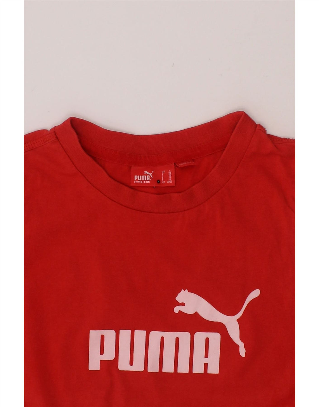 PUMA Boys Graphic Vest Top 11-12 Years Red Cotton Vintage Puma and Second-Hand Puma from Messina Hembry 