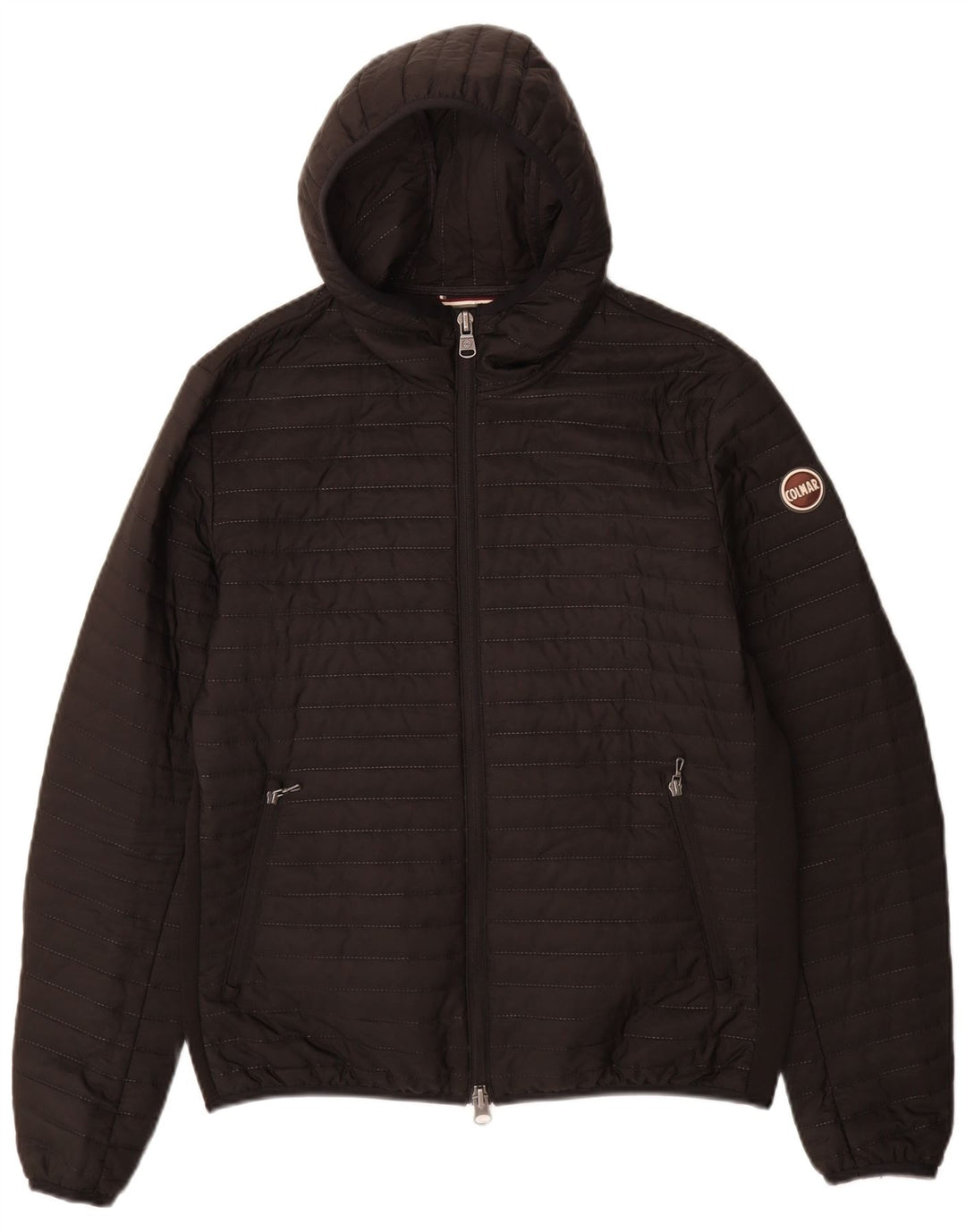 Colmar Mens Hooded Padded Jacket IT 50 Medium Black Polyester