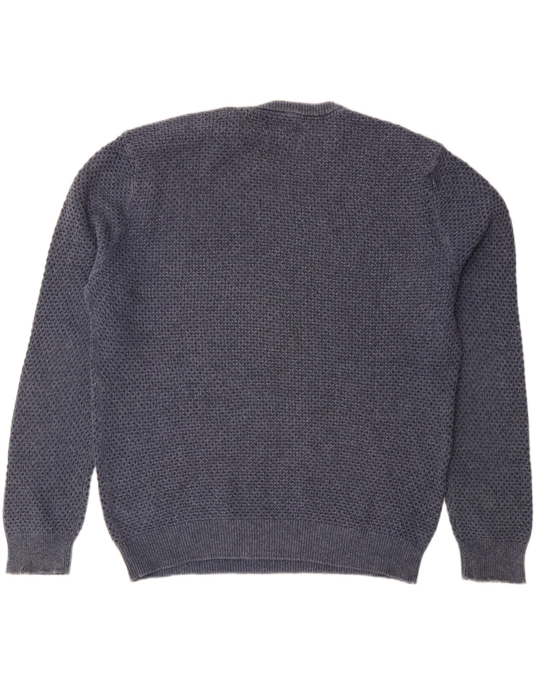 MARKS & SPENCER Mens Crew Neck Jumper Sweater XL Navy Blue Cotton