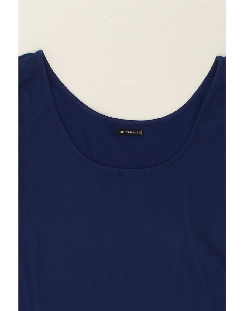 C.P. COMPANY Womens T-Shirt Top UK 10 Small Navy Blue | Vintage C.P. Company | Thrift | Second-Hand C.P. Company | Used Clothing | Messina Hembry 