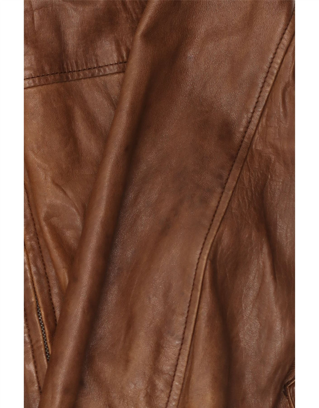 Conbipel Mens Leather Jacket IT 54 2XL Brown Leather