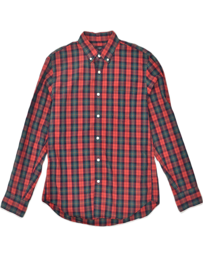 J. CREW Mens Shirt Medium Red Plaid Cotton | Vintage J. Crew | Thrift | Second-Hand J. Crew | Used Clothing | Messina Hembry 