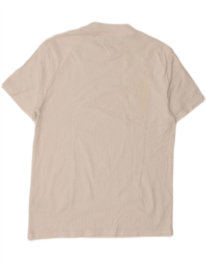 TOMMY HILFIGER Mens T-Shirt XL White Cotton Vintage Tommy Hilfiger and Second-Hand Tommy Hilfiger from Messina Hembry 