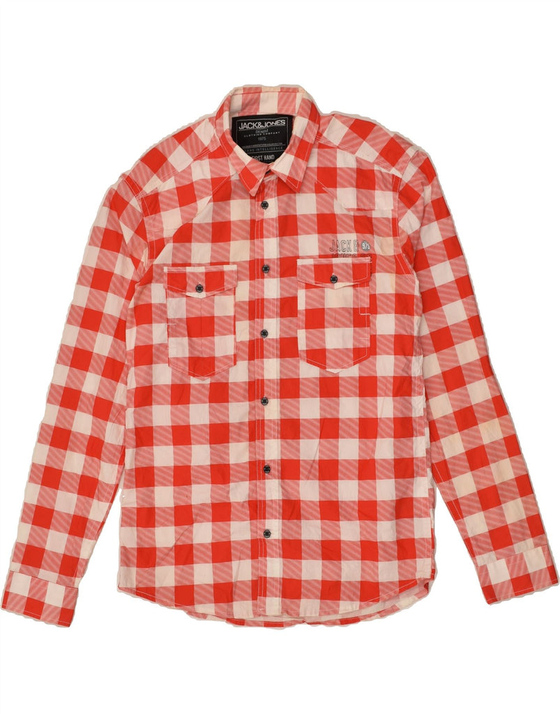 JACK & JONES Mens Shirt Large Red Check Cotton | Vintage Jack & Jones | Thrift | Second-Hand Jack & Jones | Used Clothing | Messina Hembry 