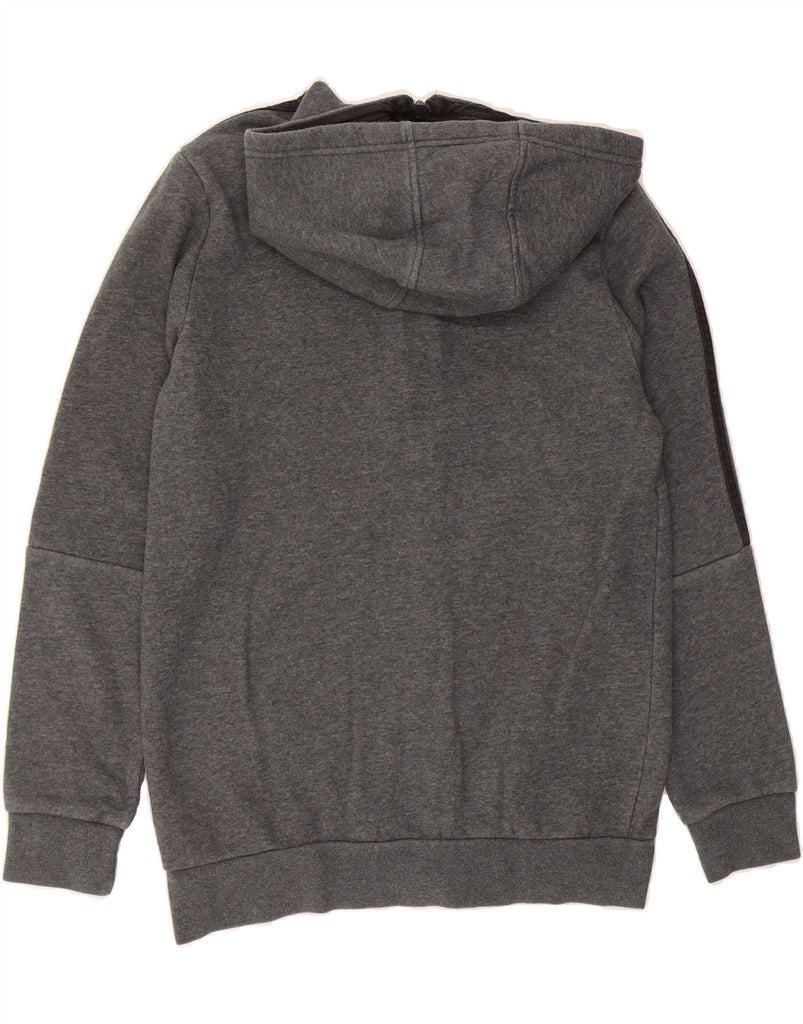 ADIDAS Boys Zip Hoodie Sweater 13-14 Years Grey Vintage Adidas and Second-Hand Adidas from Messina Hembry 