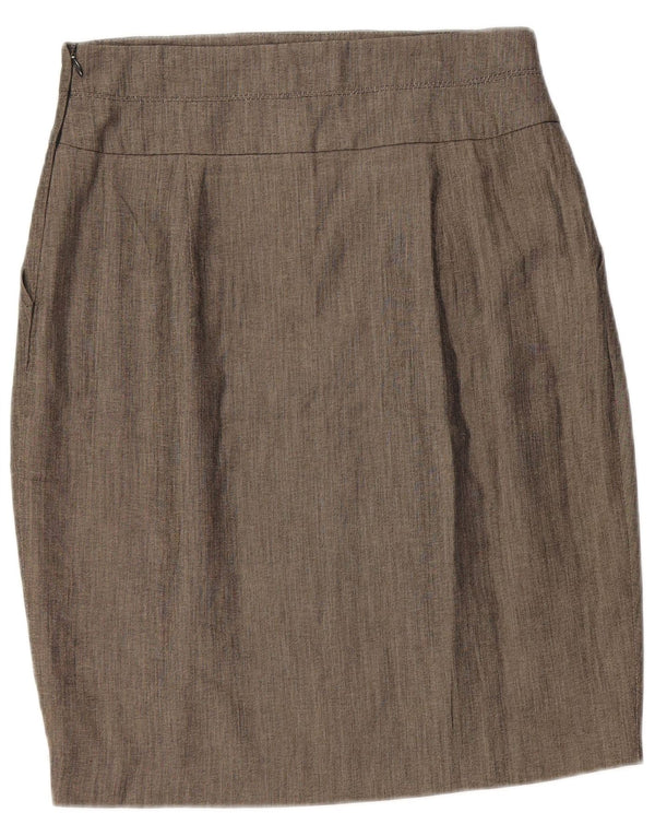 Zara Womens Pencil Skirt Medium W28  Grey Viscose