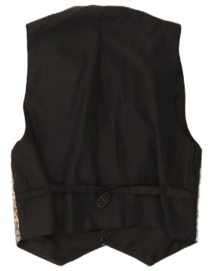 Vintage Mens Waistcoat XS Multicoloured Fair Isle