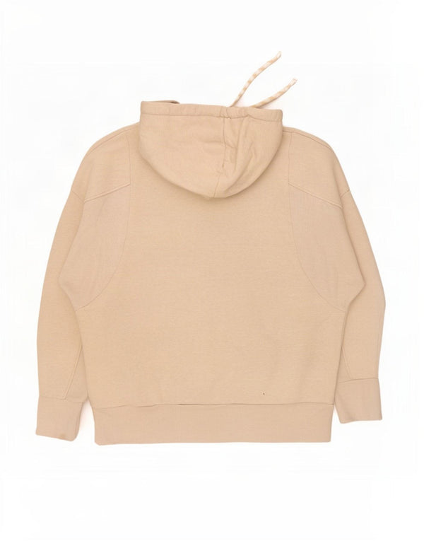 Adidas Mens Hoodie Jumper Large Beige Cotton