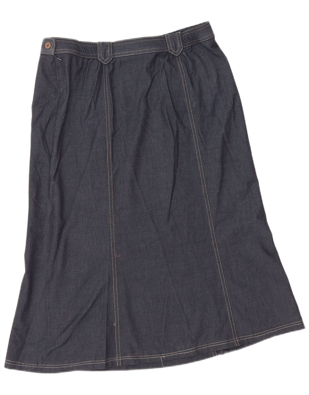 MARKS & SPENCER Womens Denim Skirt W32 Large Navy Blue
