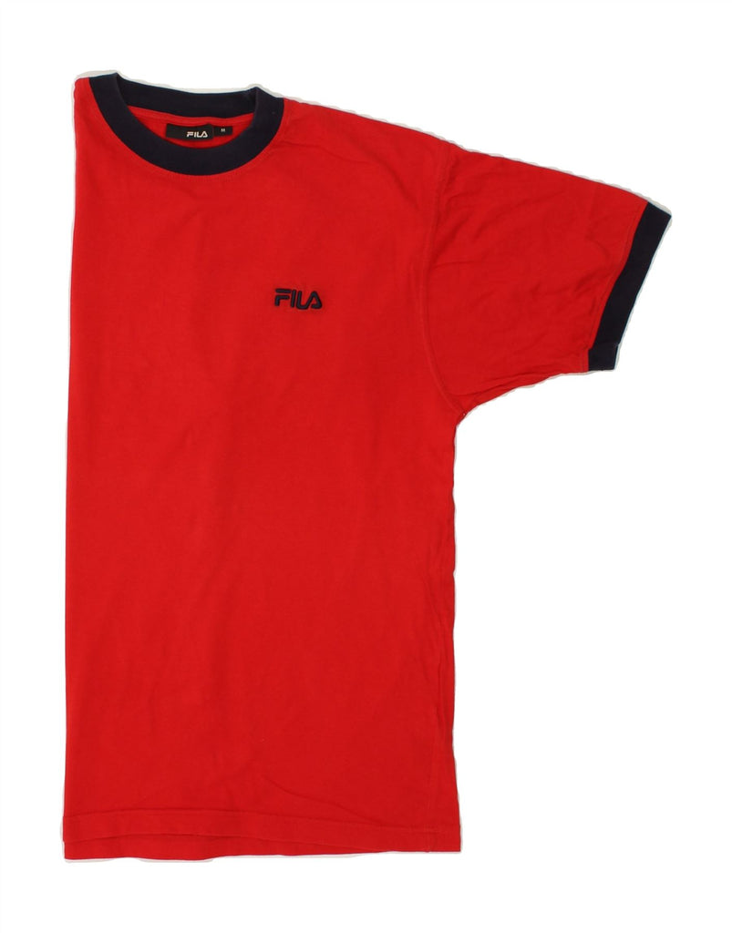 FILA Mens T-Shirt Top Medium Red Cotton | Vintage Fila | Thrift | Second-Hand Fila | Used Clothing | Messina Hembry 