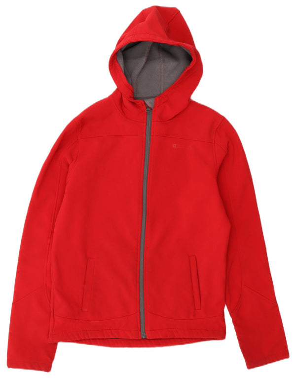 MOUNTAIN WAREHOUSE Boys Hooded Windbreaker Jacket 12-13 Years Red