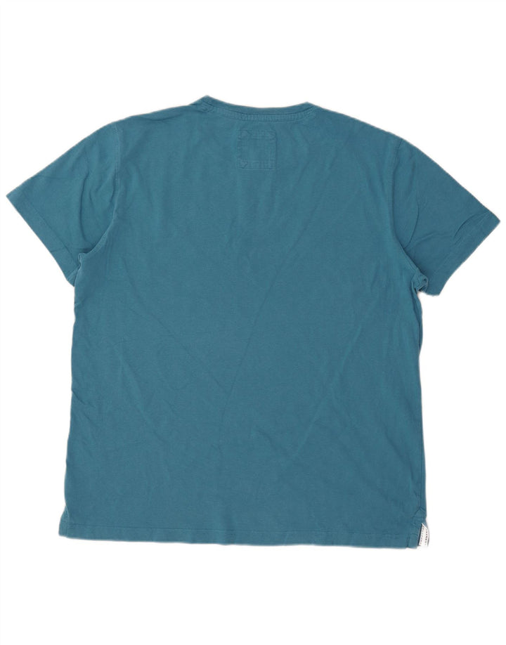 Crew Clothing Mens T-Shirt Top Large Blue Cotton