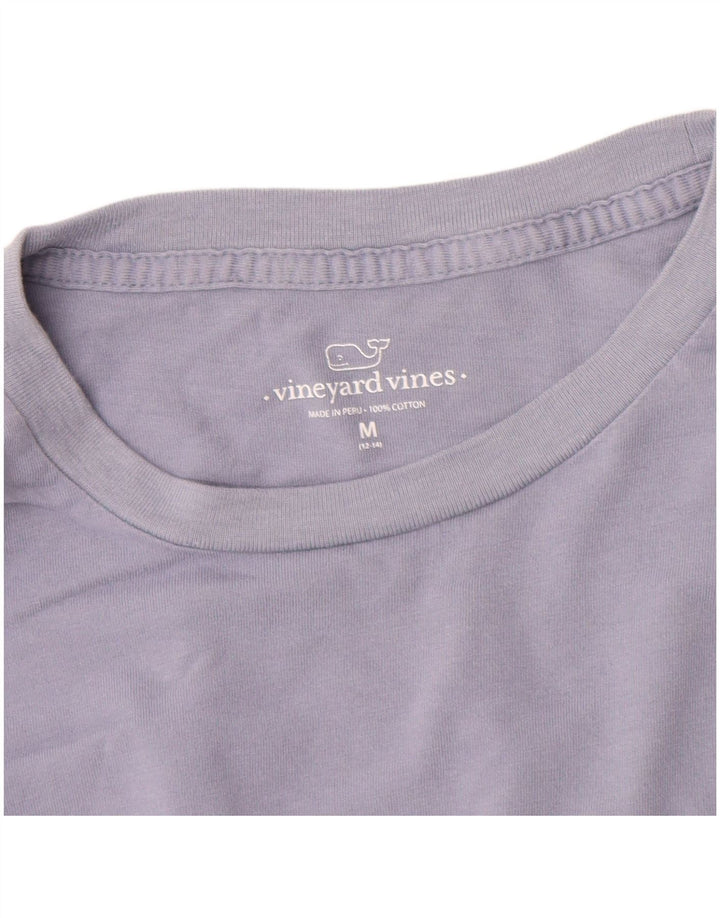 VINEYARD VINES Boys Graphic T-Shirt Top 12-13 Years Medium Purple Cotton