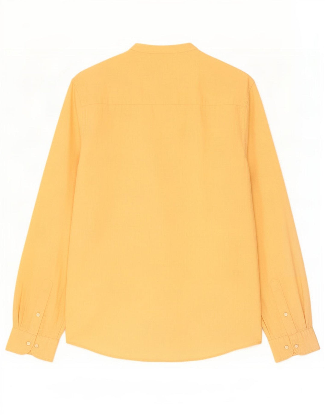 Zara Mens Shirt Small Yellow Linen
