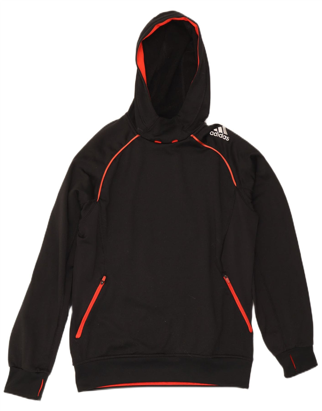 Adidas Mens Climawarm Hoodie Jumper Small Black Polyester