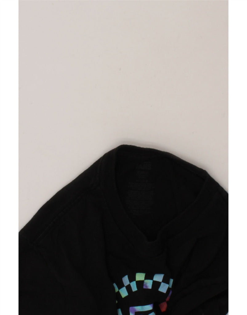 VANS Boys Graphic T-Shirt Top 14-15 Years XL Black Cotton Vintage Vans and Second-Hand Vans from Messina Hembry 