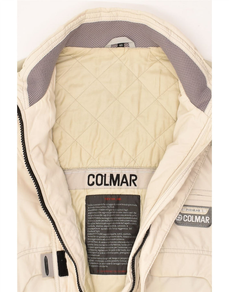 COLMAR Womens Ski Jacket IT 48 XL Beige Colourblock | Vintage Colmar | Thrift | Second-Hand Colmar | Used Clothing | Messina Hembry 