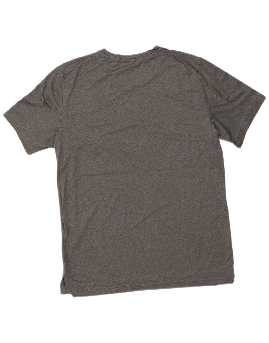 NIKE Mens Dri Fit Standard Fit T-Shirt Top Medium Grey Polyester