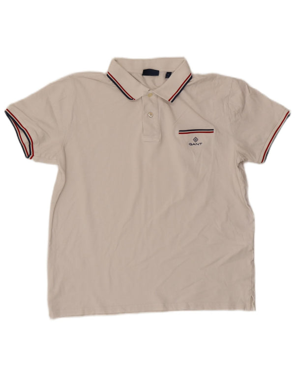 Gant Mens Polo Shirt Large White