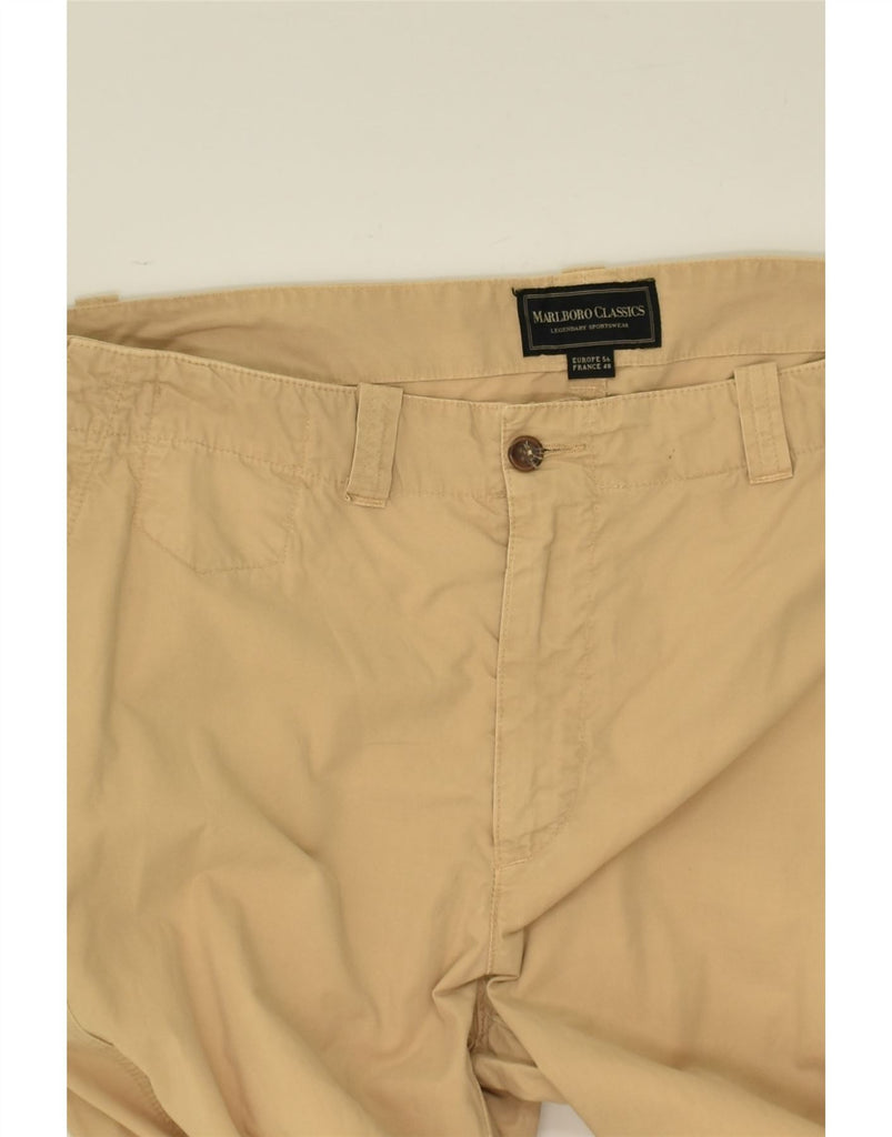 MARLBORO CLASSICS Mens Straight Chino Trousers W36 L28 Beige Cotton | Vintage Marlboro Classics | Thrift | Second-Hand Marlboro Classics | Used Clothing | Messina Hembry 