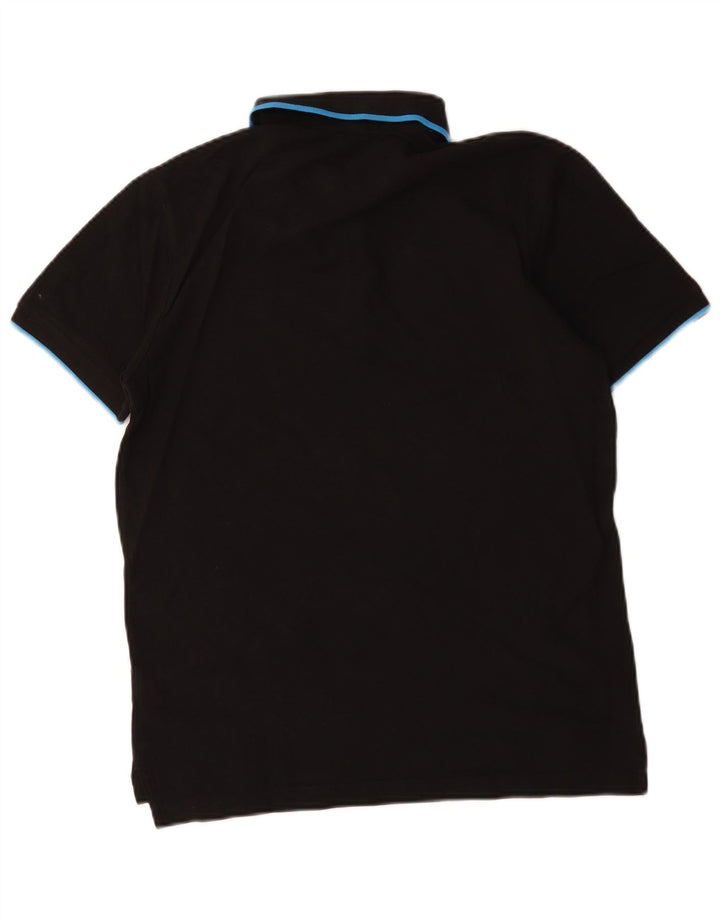 Puma Mens Polo Shirt Small Black Cotton