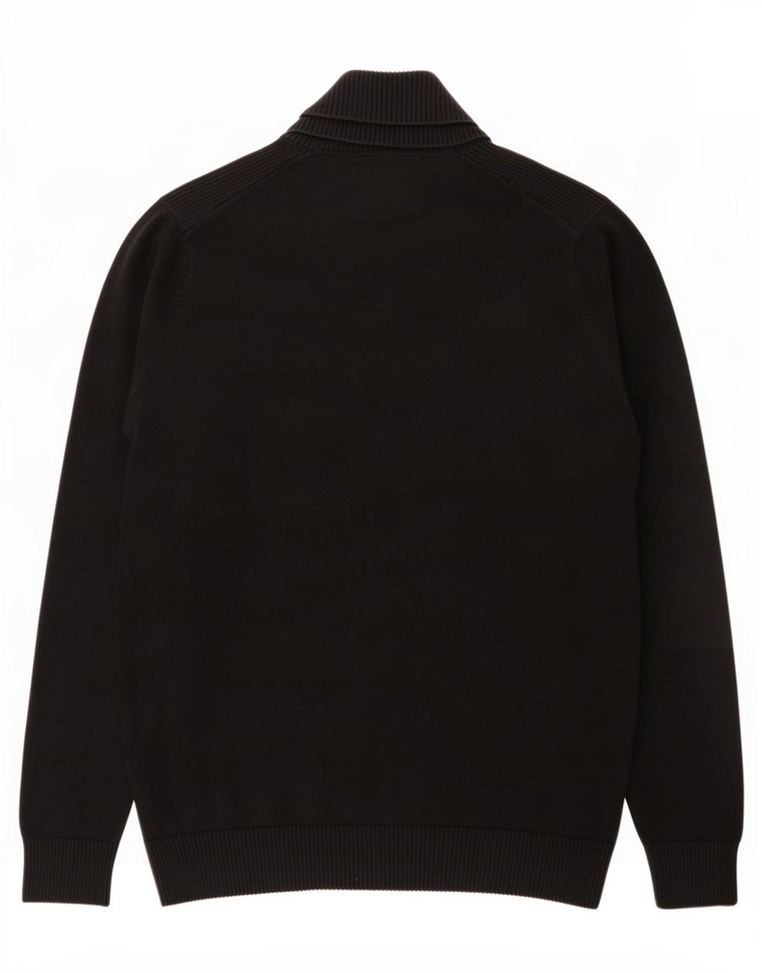 Jack & Jones Mens Shawl Neck Jumper Sweater Small Black