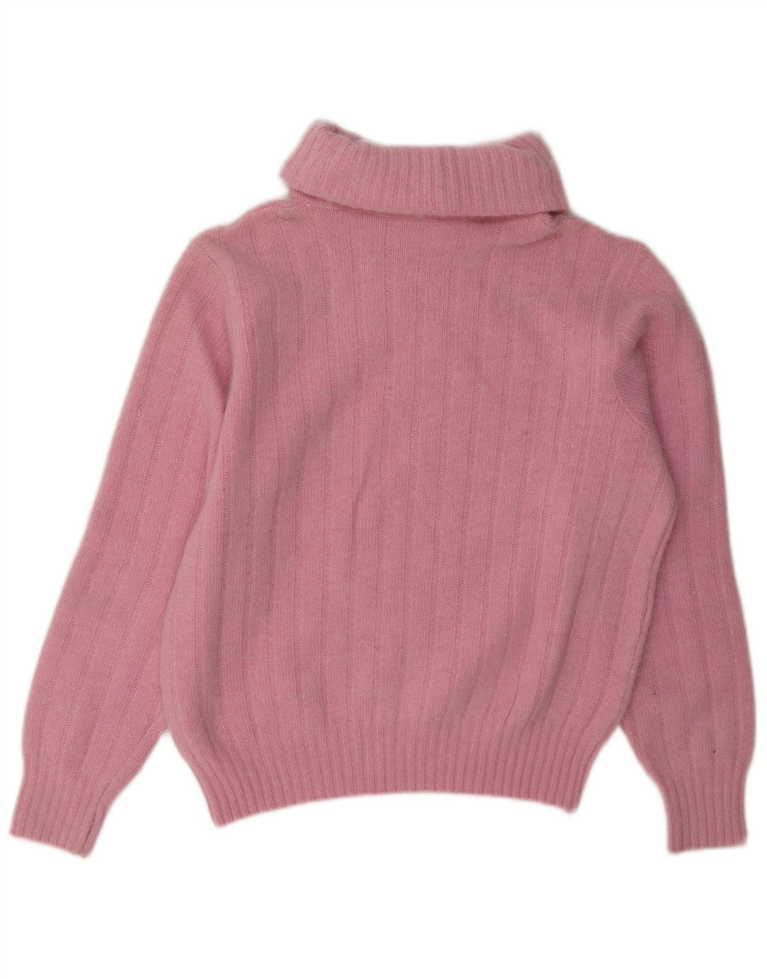 Vintage Womens Roll Neck Jumper Sweater UK 14 Medium Pink
