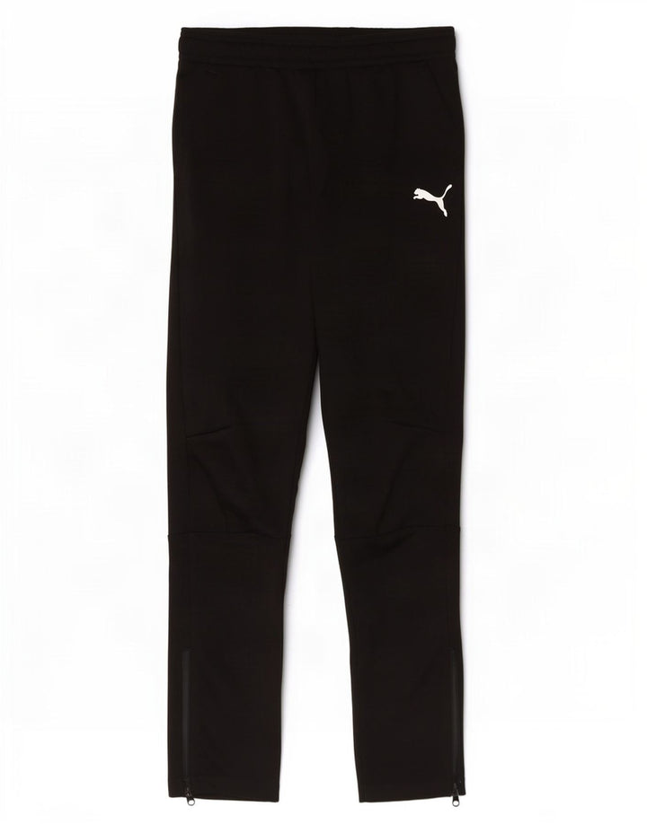 Puma Boys Tracksuit Trousers 9-10 Years Black Polyester