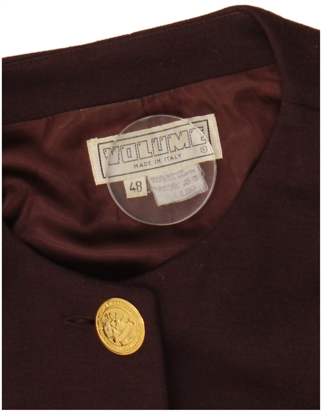Vintage Womens 4 Button Blazer Jacket IT 48 XL Brown