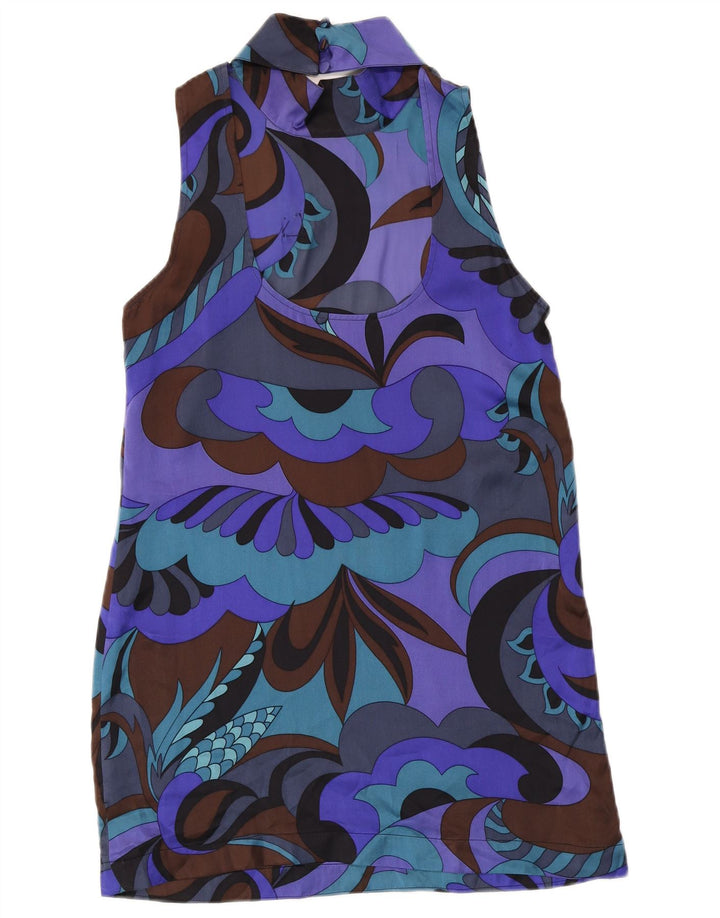 Max & Co. Womens Abstract Pattern Sheath Dress UK 12 Medium Purple