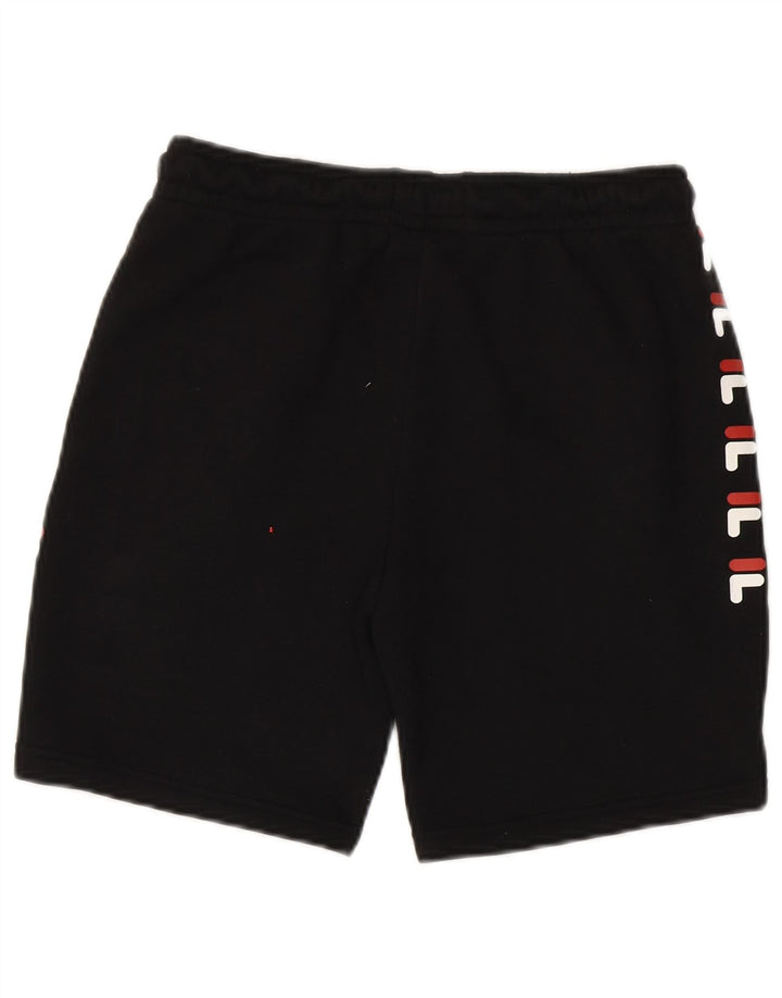 Fila Boys Graphic Sport Shorts 13-14 Years Black Polyester