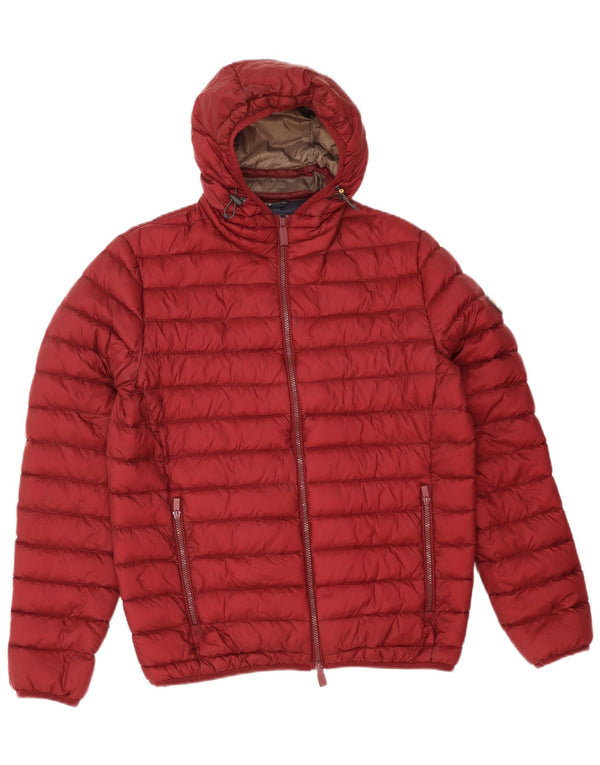 Ciesse Piumini Mens Hooded Padded Jacket EU 50 Medium Burgundy