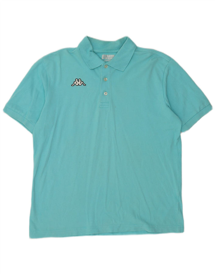 Kappa Mens Polo Shirt XL Turquoise