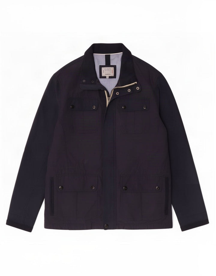 Marks & Spencer Mens Tailored Fit Utility Jacket UK 38 Medium Navy Blue