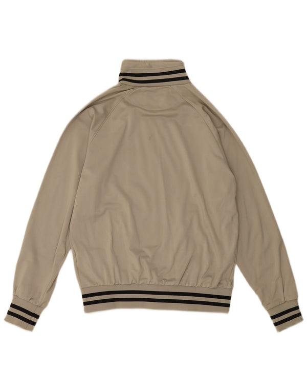 Champion Mens Tracksuit Top Jacket Medium Beige Striped Polyester