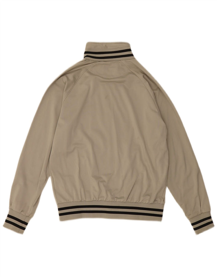 Champion Mens Tracksuit Top Jacket Medium Beige Striped Polyester
