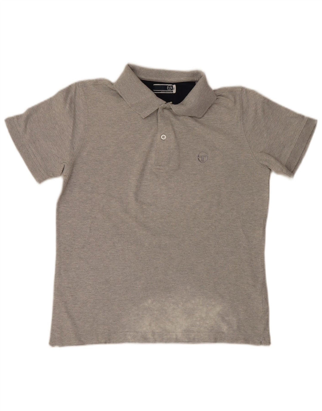 Sergio Tacchini Mens Polo Shirt IT 48 Small Grey Cotton