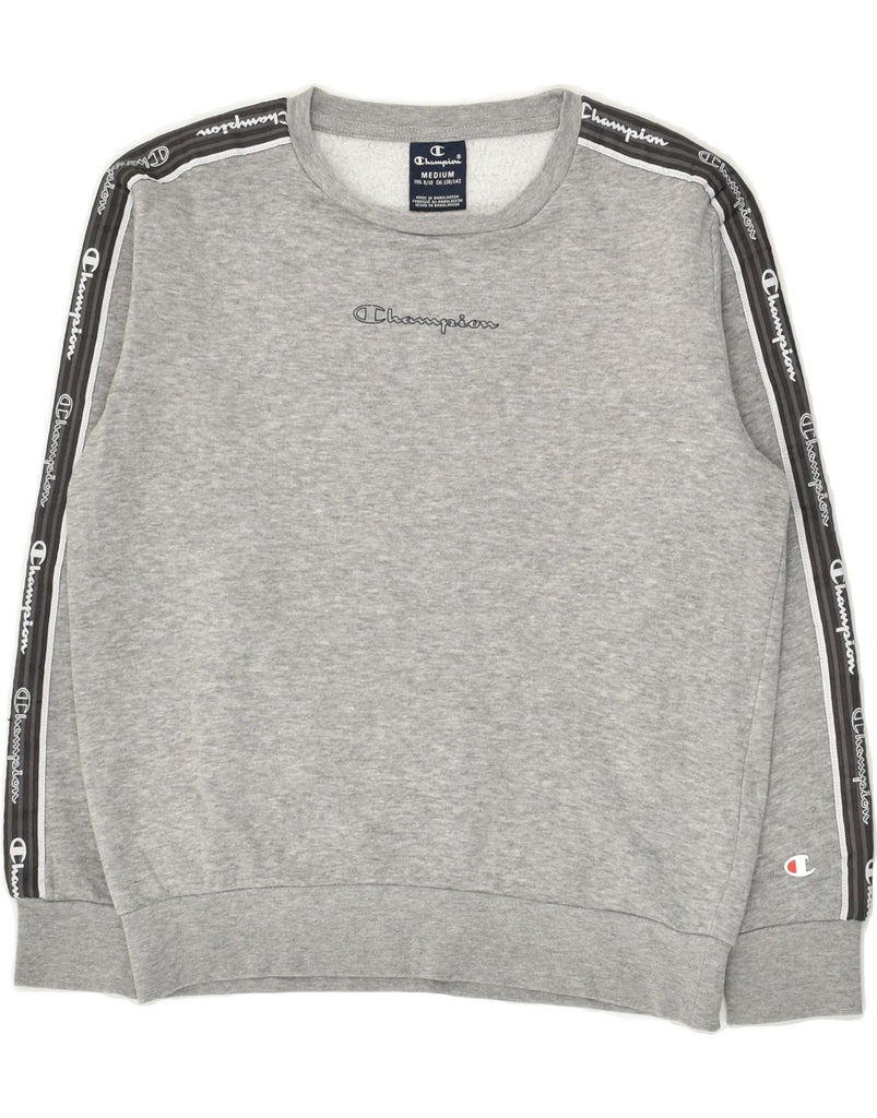 CHAMPION Boys Graphic Sweatshirt Jumper 9-10 Years Medium  Grey Cotton | Vintage Champion | Thrift | Second-Hand Champion | Used Clothing | Messina Hembry 