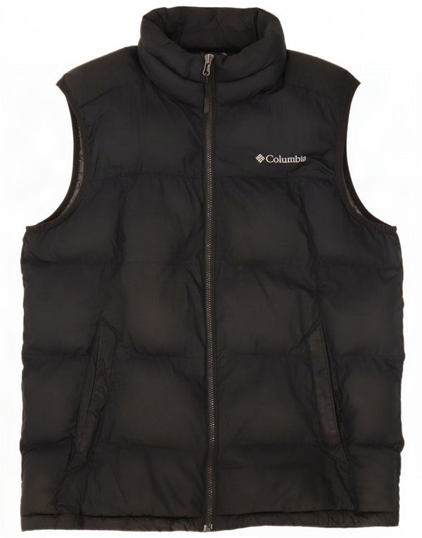 Columbia Mens Omni-Heat Padded Gilet UK 38 Medium Black Polyester