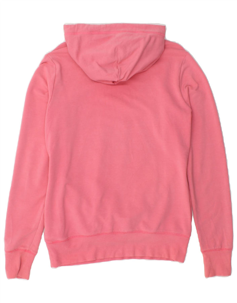 NIKE Womens Graphic Hoodie Jumper UK 14 Medium Pink Cotton Vintage Nike and Second-Hand Nike from Messina Hembry 