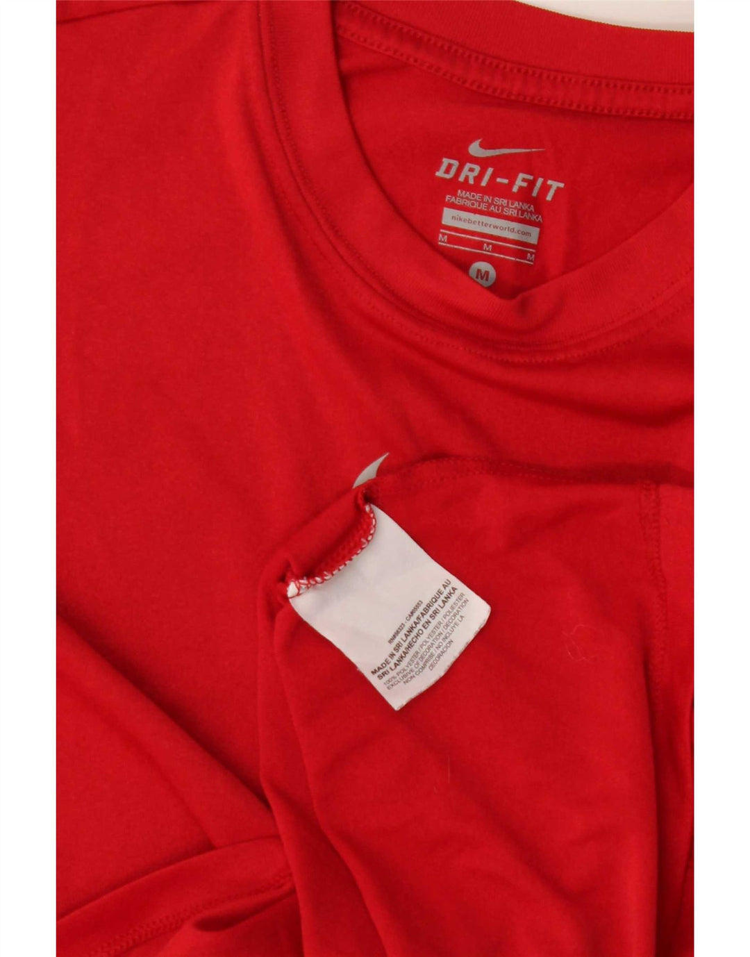 Nike Boys Dri Fit T-Shirt Top 10-11 Years Medium Red Polyester
